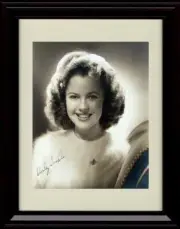 16x20 Framed Shirley Temple Autograph Promo Print - Portrait