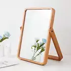 ZOROSY Wood Table Vanity Makeup Mirrors - Rectangle Wall-Mounted Mirrors Desk M
