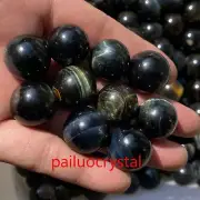 50pc Wholesale Natural blue Tiger’s Eye Jasper Ball Quartz Crystal Sphere 17mm+