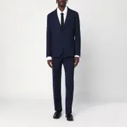 [Tagliatore] Single-breasted Blue Wool Suit 48 IT Blue