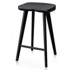 Scandinavian style solid wood Bar stool in Matt Black finish 40.5 W x 65.5 H cm
