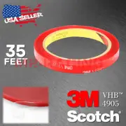 Genuine 3M VHB #4905 Double-Sided Mounting Foam Tape Automotive Car 10mmx35FT