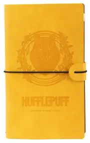 Harry Potter Travel Journal PU Leather 11,7x19,6 cm Notebook Yellow Hufflepuff