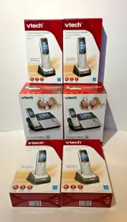 Vtech 2-Line Cordless Answering System (Qty2) and Vtech Accessory Handset (Qty4)