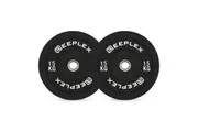 Reeplex 15kg Black Bumper Plates Pair V2