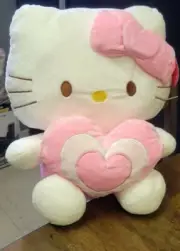 New With Tag Hello Kitty Plush W/ Plush Heart, Free shipping