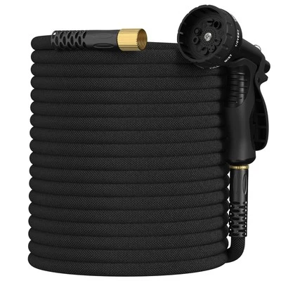 Garden Hose 100ft, Non-Expandable Lightweight & Flexible Water Hose, with 10-...