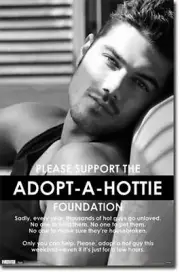 POSTER Adopt A Hottie Foundation