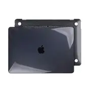ZUSLAB MacBook Air 13" Plastic Hard Shell Case & Keyboard Cover Protector for 2021 2020 2019 2018 Release A2337 M1 A2179 A1932 - Black