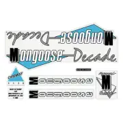 Mongoose - 1988 Decade Decal set - Red frame - old school bmx