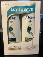 Dove Daily Moisture Nourishing Shampoo and Conditioner Set, 12 oz/each