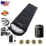Extra-Large 4 Seasons Camping Sleeping Bag 40''x87'' - Waterproof, Lightweight