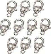 HOODANCOS Alloy Lobster Clasp Keychain Clip 10pcs Jewelry Making Clasps for DIY Necklace Bracelet
