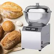 1800W Commercial Dough Maker, 5/8KG Stainless Steel Dough Kneading Machine with Bowl Lid and Timer, Dual Rotation, Multifunctional Electric Dough Mixer for Restaurant, Bakery,8kg