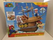 Nintendo Super Mario Deluxe Bowser's Air Ship Playset with Mario Action Figure