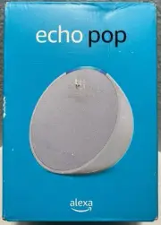 Amazon Echo Pop 1st Gen 2023 Smart Speaker W/Alexa - Glacier White