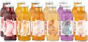Known Stranger Fruit Tea Brew | Mixed Pack | 12 x 300ml Glass Bottle (6 Flavours x2 Bottles Ea). Yuzu Butterfly Pea, Five Berries, Apple Cinnamon, Passionfruit Hibiscus, Mango Pineapple, Lemon Juice