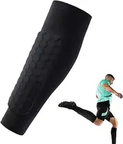 Soccer Shin Guards With Compression Sleeve - Honeycomb Pads, Breathable Support | Shin Guard Socks For Kids, Youth, Adults, Provides Protection For Soccer, Basketball, And Active Sports Use
