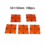 100pcs 3M Orange Reflector Sheet 50x50mm Reflective Tape Target For Survey