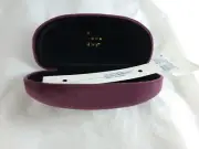 A New Day Hard Clam Shell Lightweight Velvet Textured Glasses Case Brand New