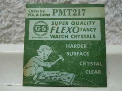 GS PMT217 Watch Crystal Fit Waltham Robbie - 14.1 x 12.3 mm Replacement / Repair