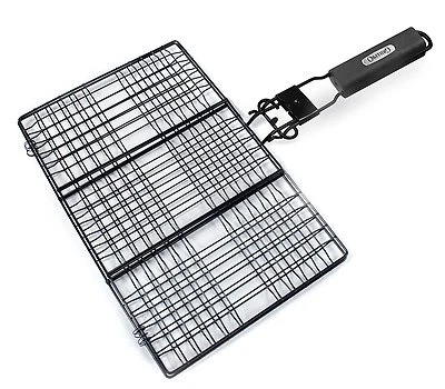 GrillPro Non-Stick Hamburger Broiler Basket with Detachable Handle 24939