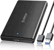 ORICO USB 3.0 to SATA III 2.5" External Hard Drive Enclosure for 2.5 Inch 7mm-9.5mm SATA HDD/SSD Tool Free [UASP Supported],Black(2189U3)