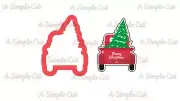 Truck Back with Tree Cookie Cutter