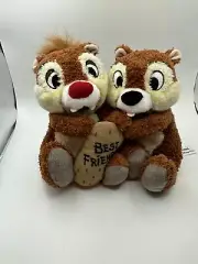 Disney Parks Plush Chip & Dale Best Friends Chipmunks New With Tags