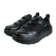 【Ustini】我挺你健康鞋 厚底鬆糕鞋-女款-黑色(魔鬼氈透氣牛皮休閒鞋UEX2008BKB)