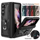 Heavy Duty Shockproof Magnetic Ring Stand Case For Samsung Galaxy Z Fold 6 5 4 3