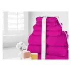 New Ramesses Cotton Bath Sheet Fuchsia 7 Piece Set