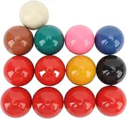 Professional Snooker Balls Set Premium Resin Billiard Balls Standard 2.1 Inch Diameter Durable Scratch Resistant for Home or Bar Game Room 13 Pieces Complete Set
