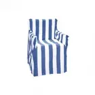 NNEDSZ Rans Alfresco 100% Cotton Director Chair Cover - Striped Cobalt Blue