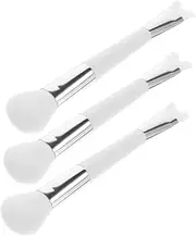 [Ipetboom] Dual-ended Blush Brush Set Soft Bristles Highlighter Brush for Face Nose Contouring Mini Makeup Brushes for Women