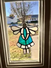 Fairy. Angel. Standing glass. Sun-catcher. Tiffany style. Valentine’s Day. Gift