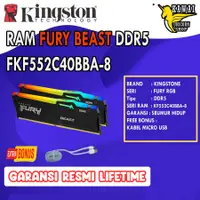 在飛比找蝦皮購物優惠-金士頓 Fury BEAST RAM DIMM 16GB 5