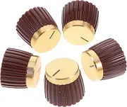 LOLIPPYY Professional Potentiometer Control Knobs 5 Pack Volume Control Knobs Accessory Material Simple Structure