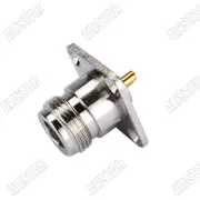 10x N Female Jack 4 Hole panel Mount Chassis Solder Cup RF Coaxial Connector New