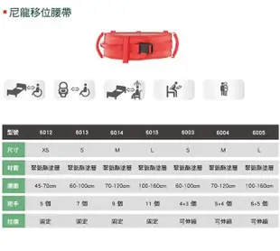 【海夫】弘采介護 長照輔具 RoMedic 尼龍移位腰帶(可伸縮拉環)100~160公分(6005) (7.4折)