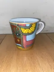 RAYNAUD Limoges Fiesta Cardineau Mug Cup France Lave Vaisselle Design New 2007