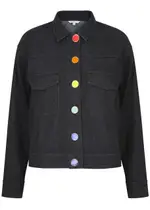 Olivia Rubin Brea Denim Jacket - Black - 14 (UK14 / L) 14 (UK14 / L)
