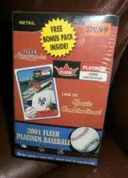 Sealed 2001 Fleer Platinum Blaster Box Albert Pujols RC Ichiro Autographics