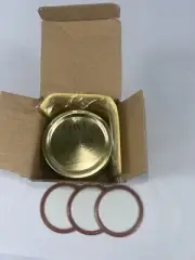 Regular Mouth 70 MM Canning Lids Only For Mason Jar 70pc With Labels