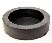 2.7" Black Wood Round Display Stand / Pedestal for Large Spheres and Eggs