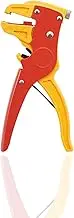 Quick Strip Wire Stripper and Cutter, 2 in 1 Automatic Wire Stripping Tool Adjustable Eagle Nose Wire Stripper for Electronic, Automotive Repair (Yellow)