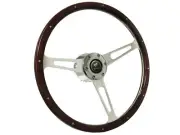 1978-91 Ford Bronco S6 Classic Wood Steering Wheel Espresso Kit (for: Ford)