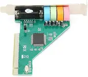 Annadue PCI Sound Card, Channel 4.1 Internal Sound Card, 24Bit Stereo Sound Card, HRTF 3D Sound Effect with Optical Disc for Win98 Win2000 XP NT Signal Voltage