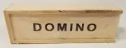 Domino Game Vintage Set In Wooden Slide Top Box By Redemption Plus 309592 NEW