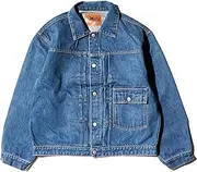 Penny's Foremost(ぺニーズフォアモスト) Pennies for Most Men's 1st Late Indigo Pleats Jacket, Blue, 44